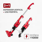 Aspirador de Pó Turbo Cycle Mondial, Vermelho/Preto 110/220V