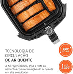 Fritadeira Sem Óleo Air Fryer Mondial 4L, Preto 110/220V
