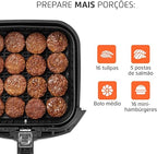 Fritadeira Sem Óleo Air Fryer Mondial 4L, Preto 110/220V