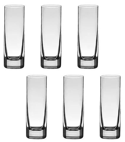 Jogo com 12 Copos de Cristal Para Água ou Suco 300 ml