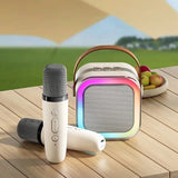 Caixa De Som C/ Microfone sem Fio - Karaokê K12