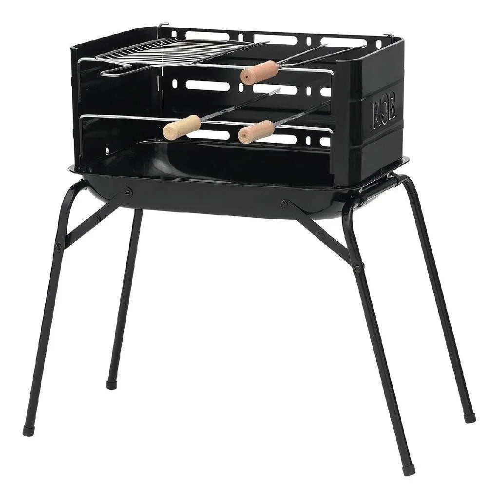Churrasqueira Montana Portátil Com Grelha + 3 Espetos Mor