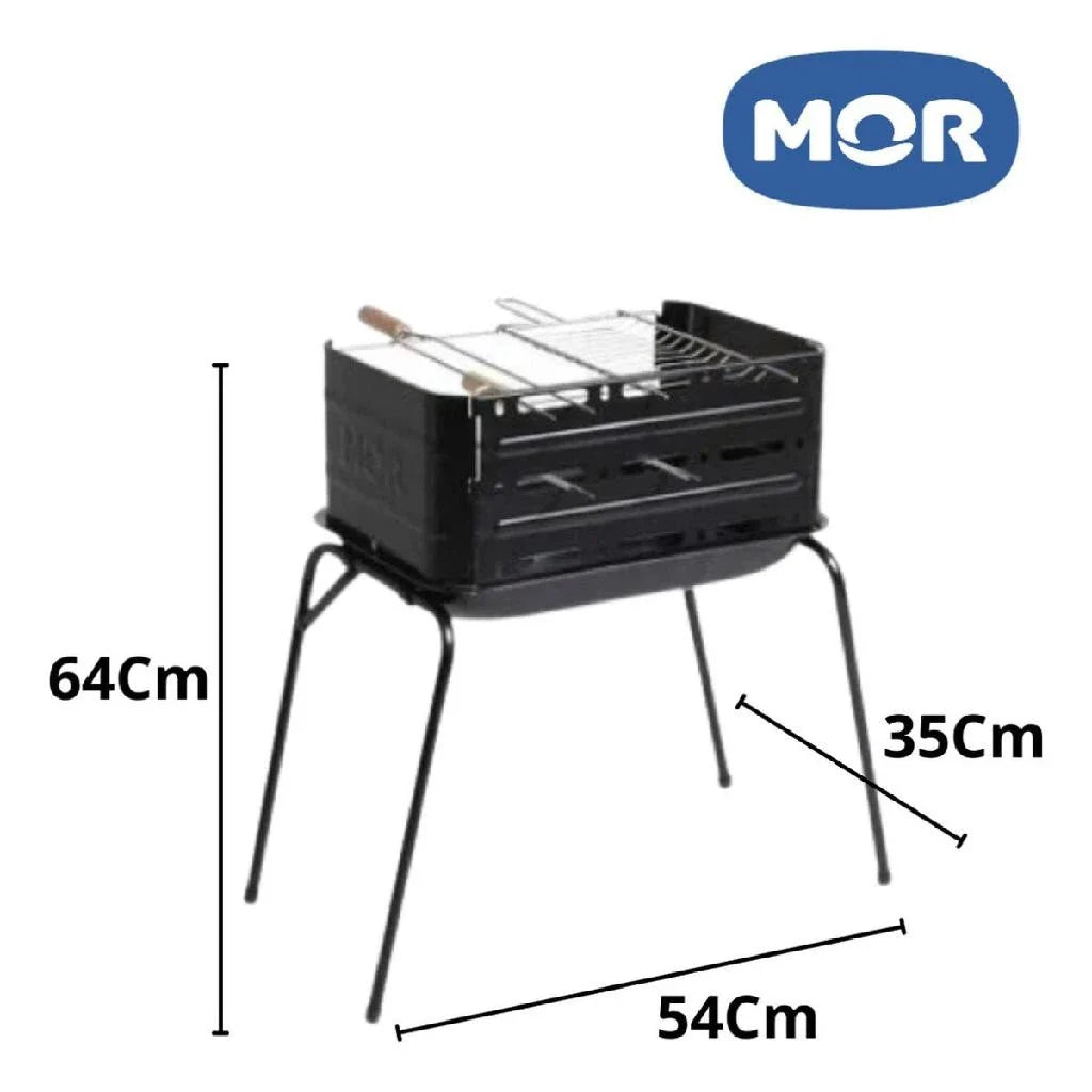 Churrasqueira Montana Portátil Com Grelha + 3 Espetos Mor